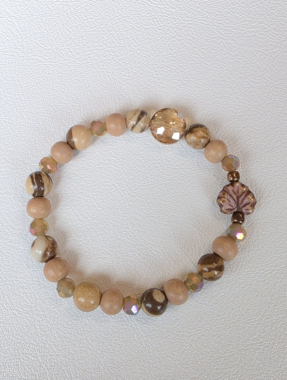 Handcrafted Autumn  Beaded Bracelet